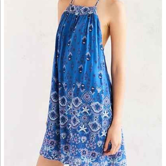 NWOT Ecote Gigi blue dress - Picture 2 of 4